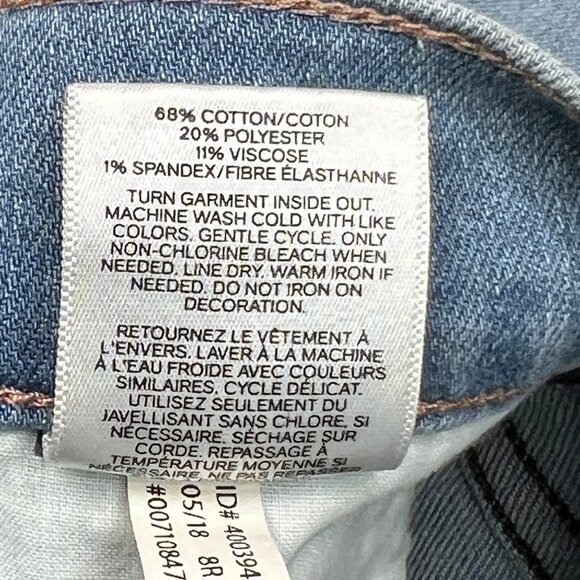 EXPRESS 8 Ankle Legging Super High Rise Embellished Jeans Studded - Picture 10 of 10